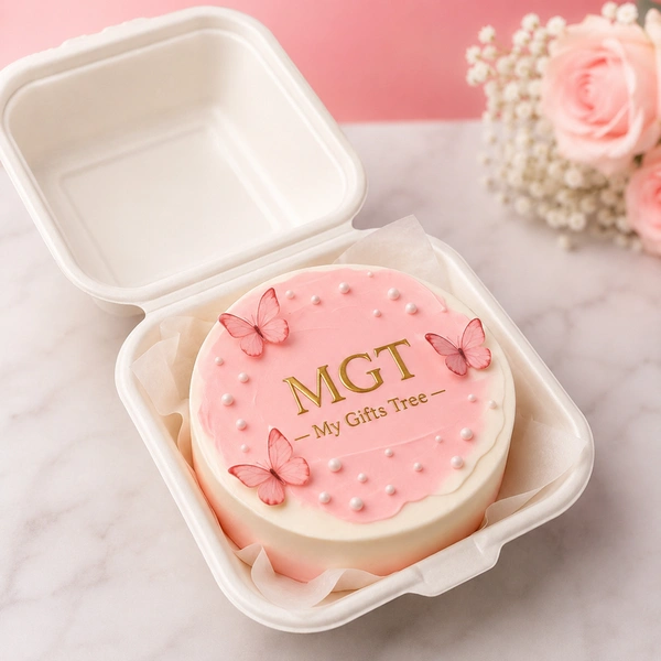 My Gifts Tree Pink Butterfly Bento Cake