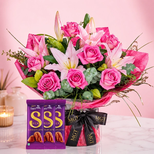 My Gifts Tree Mixed Flower Bouquet Chocolate
