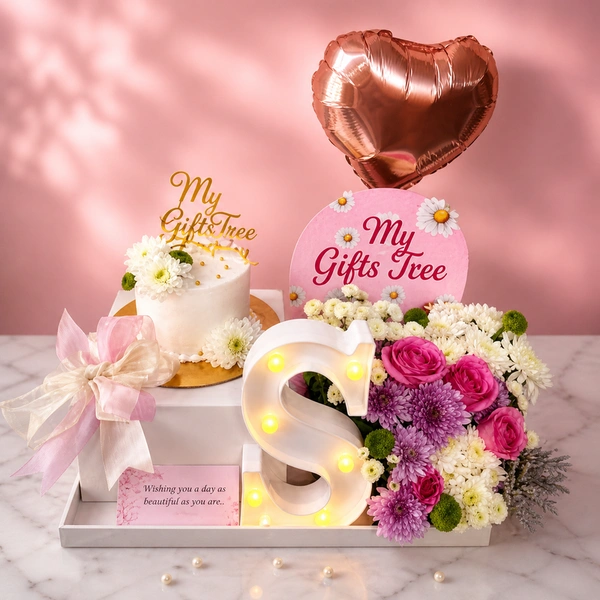 My Gifts Tree Rose Bliss Celebration Hamper - 1 KG