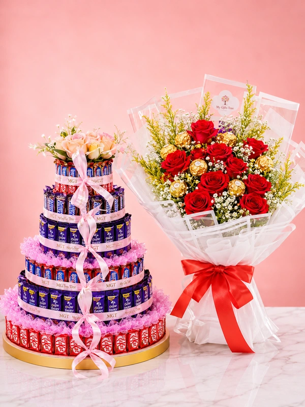 My Gifts Tree Royal Chocolate Bloom Celebration Combo