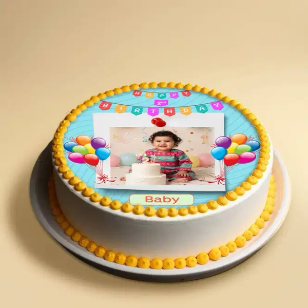 My Gifts Tree Second Birthday Picture Cake - 1.5 KG