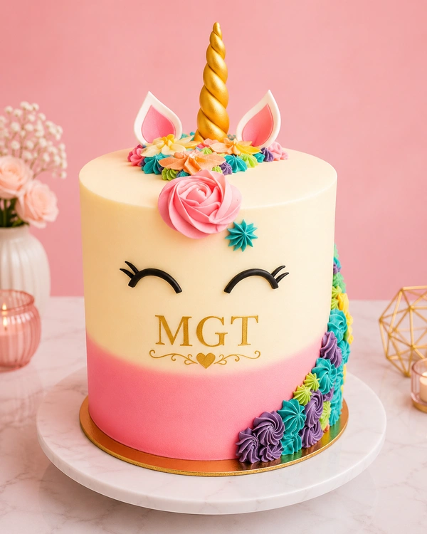 Shiny unicorn vanilla cake - 2kg