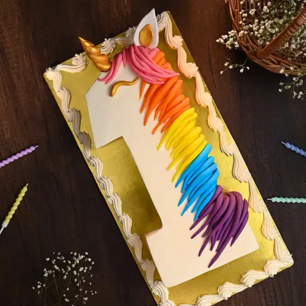 My Gifts Tree Unicorn Number Cake - 2.5 KG