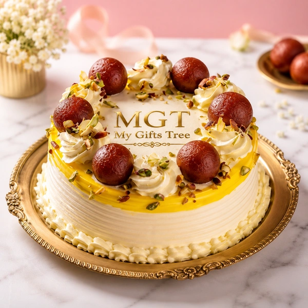 My Gifts Tree Venilla Gulab Jamun Cake - 500 GM