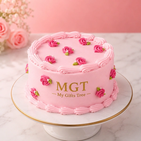 My Gifts Tree Vintage Floral Pink Bento Cake