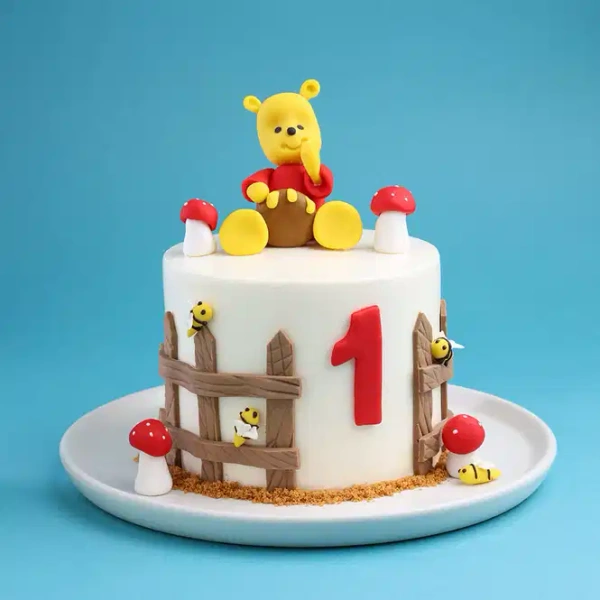 My Gifts Tree Winnie The Pooh Honey Cake - 1 KG