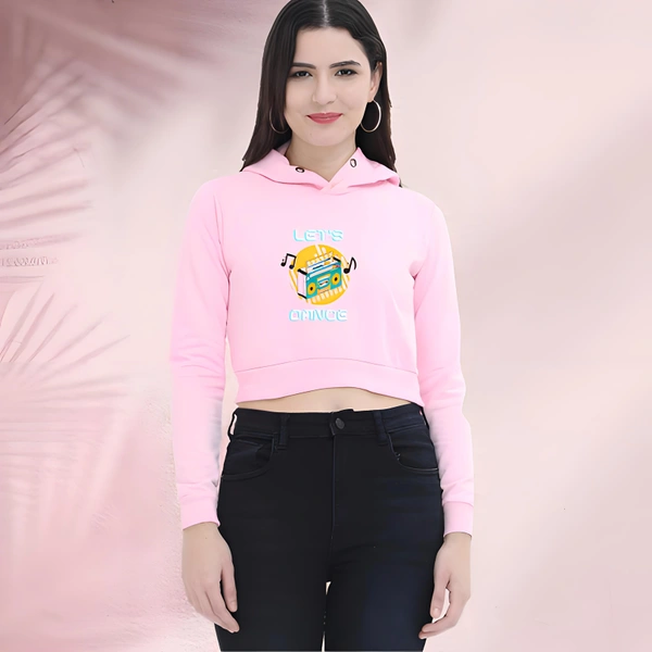 Let's Dance Female Crop Hoodie 
