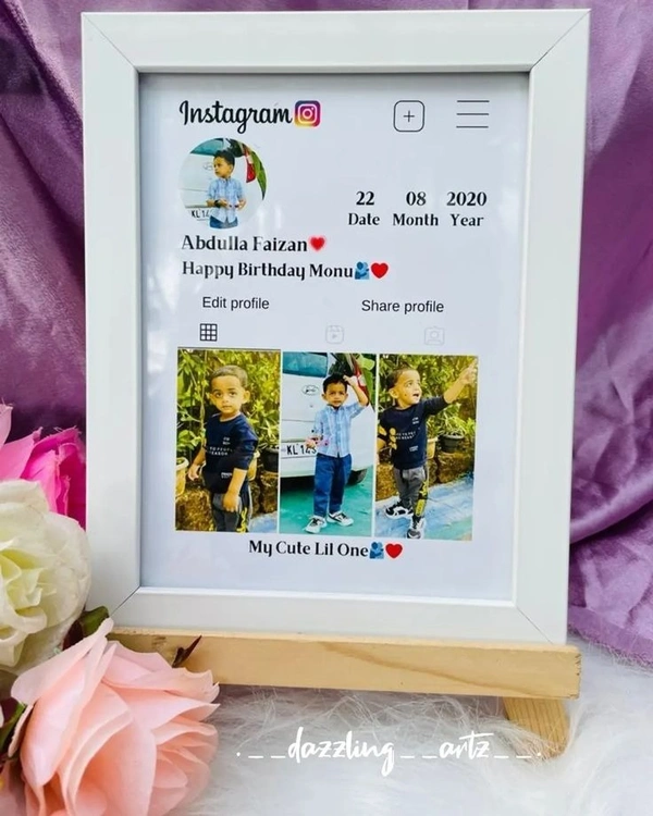 instagram photo frame Costomized Frame A4 Size - A4