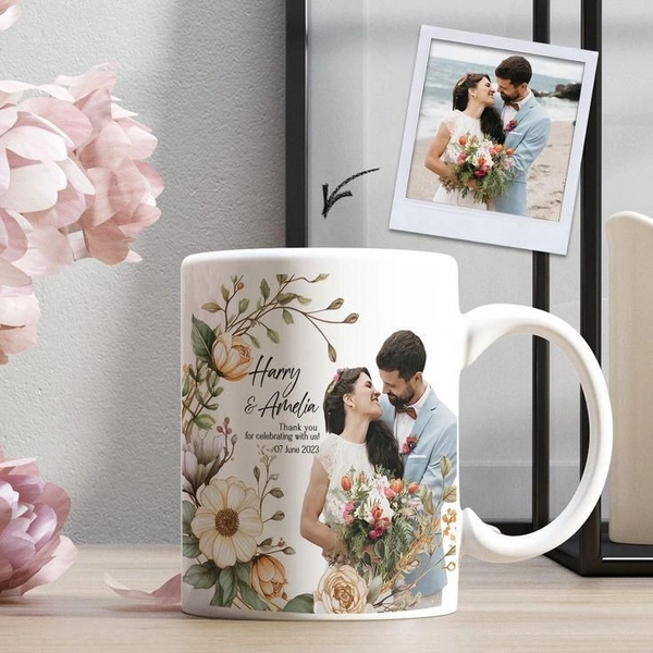 Coffee Mug Photo Printed for Gift, Photo Mugs Personalised, Coffee Mug Personalized White Ceramic Photo Mug for Gift Personalized