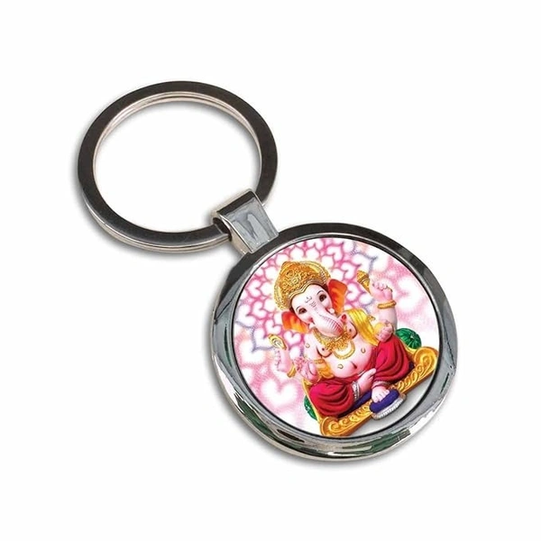 Round Metal Costomized Keychain Gift For, Friend,Birthday ,Anniversary Family-7x4 Cm