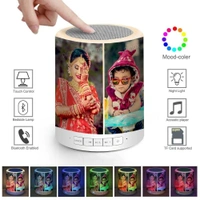 Bluetooth Speaker, Dimmable Color Night Light, Outdoor Table Lamp with Smart Touch Control, Best Gift for Men Women Teens Kids Children Sleeping