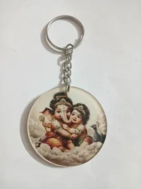 Acrylic Costomized Keychain Best Gift Birthday anniversary Mother Father Gift - 5cm 5cm