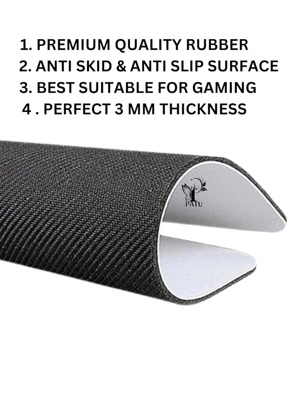 Customized/Personalized On Rubber Base Mat Finish Mouse Pad for PC/Laptop - (Your Own Logo, Text Or Photo)