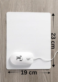 Customized/Personalized On Rubber Base Mat Finish Mouse Pad for PC/Laptop - (Your Own Logo, Text Or Photo)