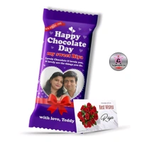 Chocolates Birthday Gift, Customized Personalized Chocolate Large Bar + Label specially for your Love, girlfriend, boyfriend, husband, wife, mother, father, grandparents