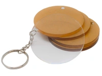 Acrylic Costomized Keychain Best Gift Birthday anniversary Mother Father Gift - 5cm 5cm