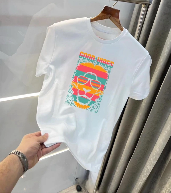 Classic Solid Cotton Regular T-Shirt - XXL-44