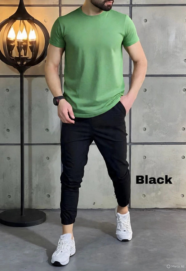 The Unity Style Cozy Zaara Pure Cotton Co-Ord Set – Round Neck Half Sleeve T-Shirt & Full-Length Bottom - L-40, S-28