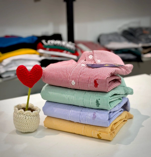 TUS (Pack of 4) Regular Fit Cotton Micro Checks Shirt | The Unity Style - L-40