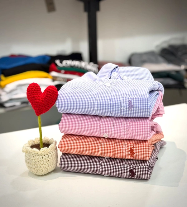 TUS (Pack of 4) Regular Fit Cotton Micro Checks Shirt | The Unity Style - L-40