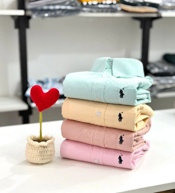 TUS (Pack of 4) Regular Fit Cotton Mini Checks Shirt | The Unity Style - L-40