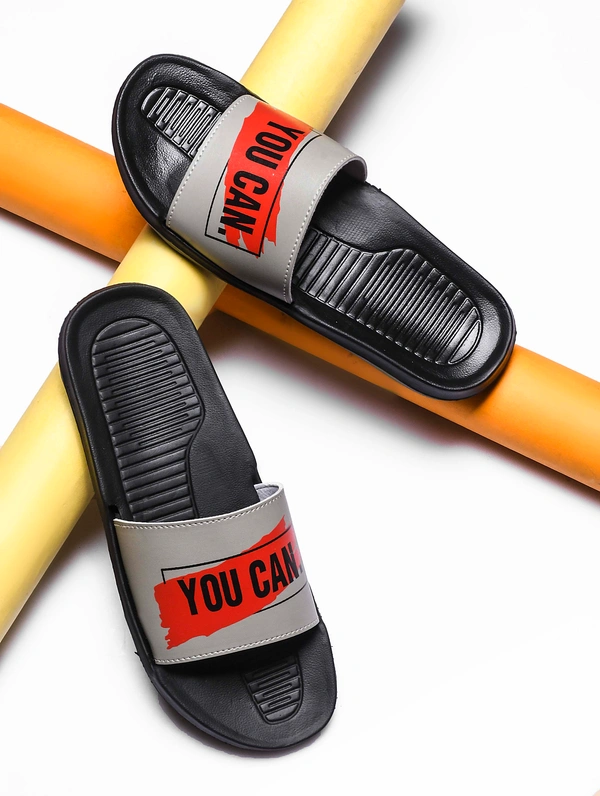 Stylish Printed Flip-Flops for Men - 40-6