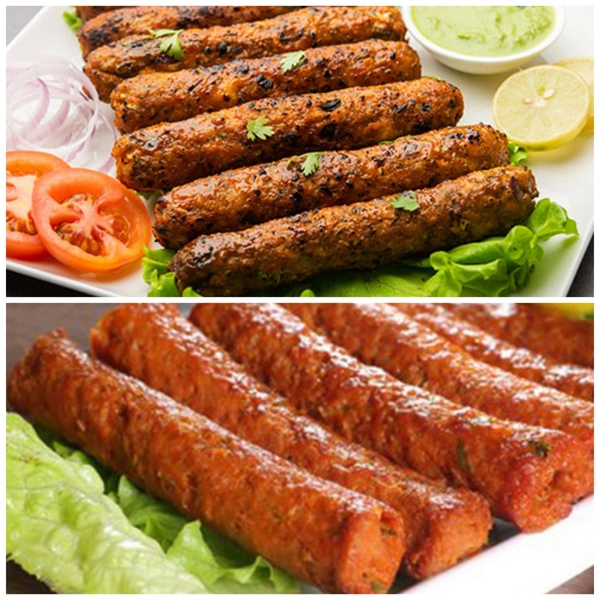 Achari Seekh Kebab + Tandoori Seekh Kebab (1 Box - 500gms)