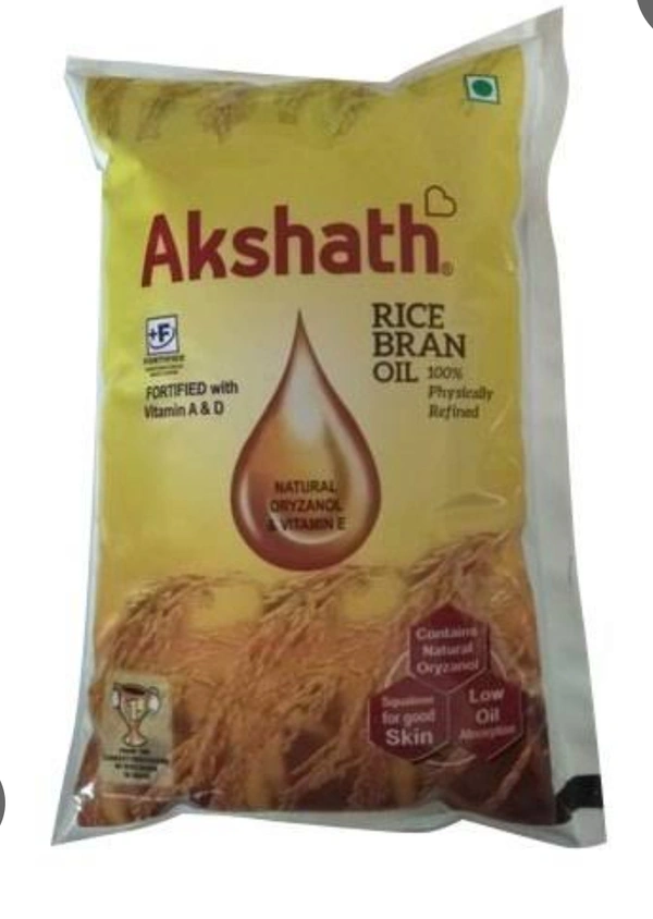 Akshath Rice Bran Oil - 1L