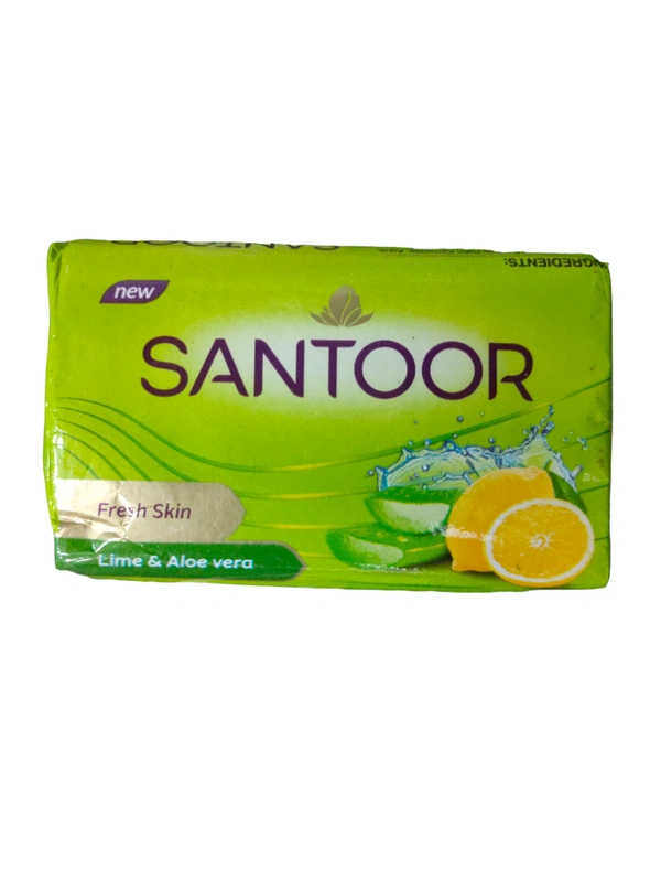 Santoor Soap 125g - Lime & Aloevera