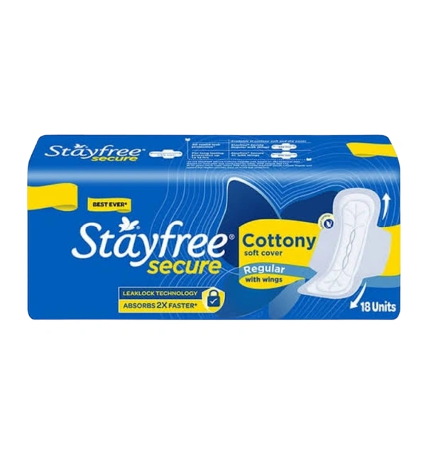Stayfree Secure Cottony Regular - 18 Unit