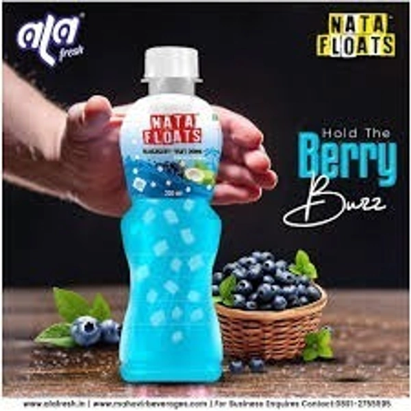 Nata Floats Jelly Juice 250Ml - BlueBerry