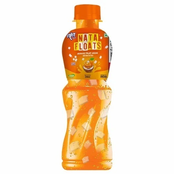 Nata Floats Jelly Juice 250Ml - Orange