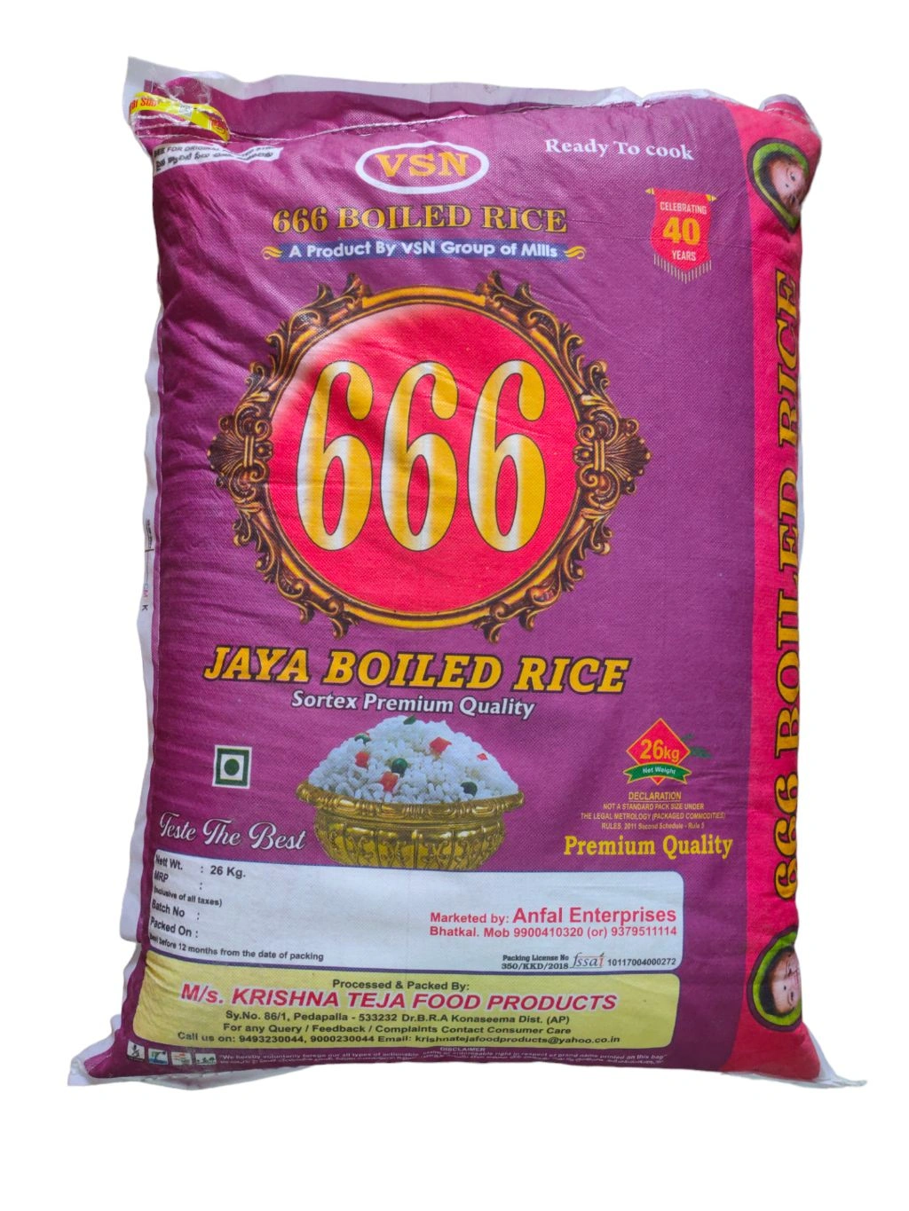 666 Jaya Boiled Mota Rice