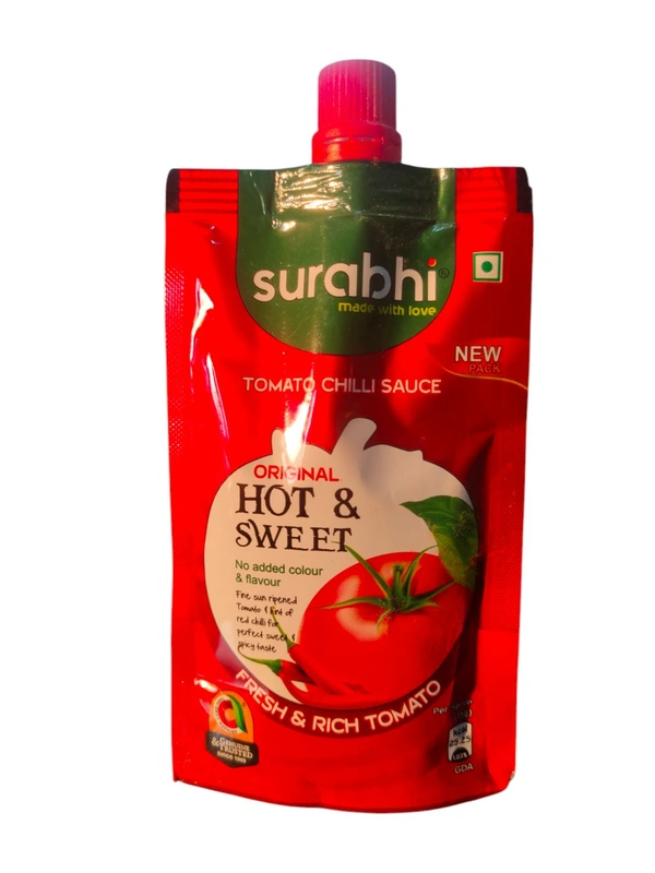 Surabhi Hot & Sweet Tomato Chilli Sauce - 90g