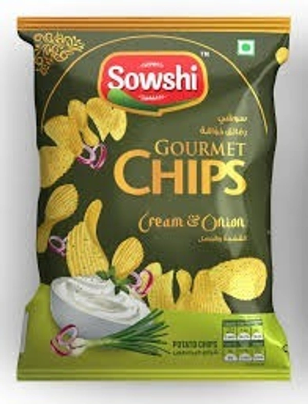 Sowshi Gourmet Chips 45g - Cream & Onion