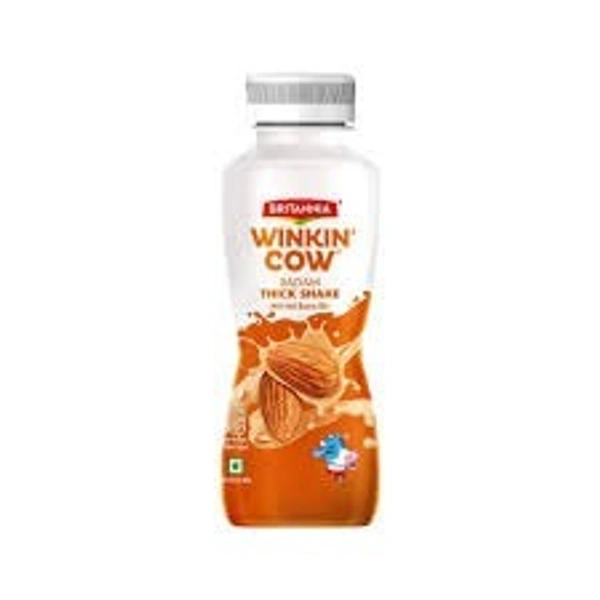 Britannia Winkin Cow Thick Milkshake 180ml - Badam