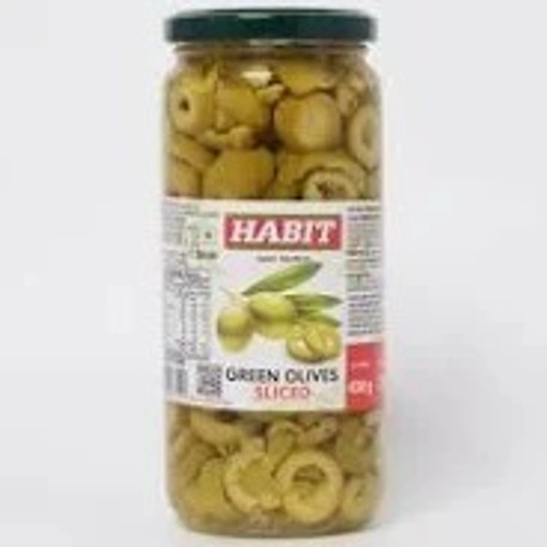 Habit Green Olives Sliced - 430g