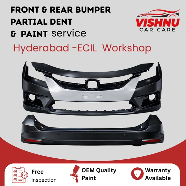 Front & Rear Bumper Partial Paint Service
