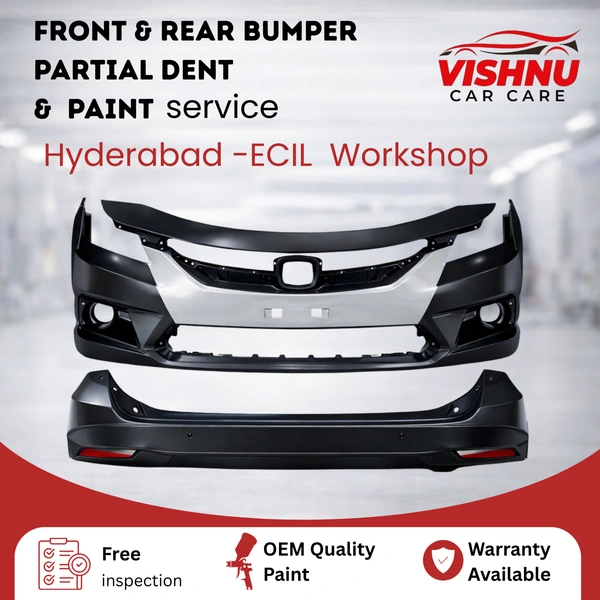 Front & Rear Bumper Partial Paint Service
