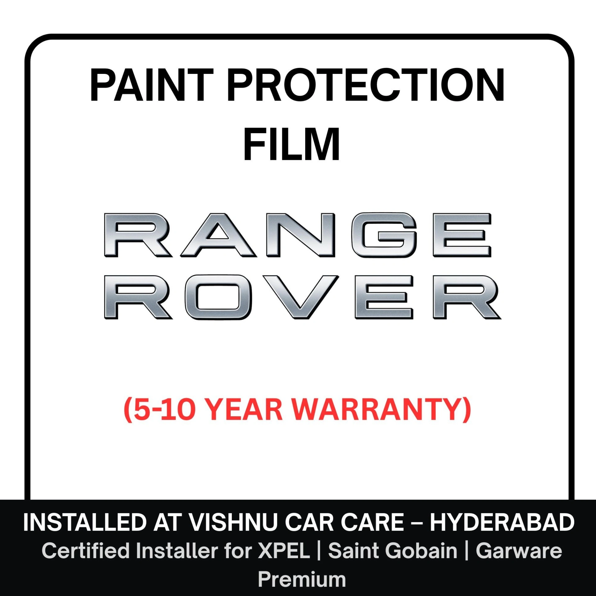 Range Rover PPF Hyderabad | Best Paint Protection Film – Vishnu Car Care