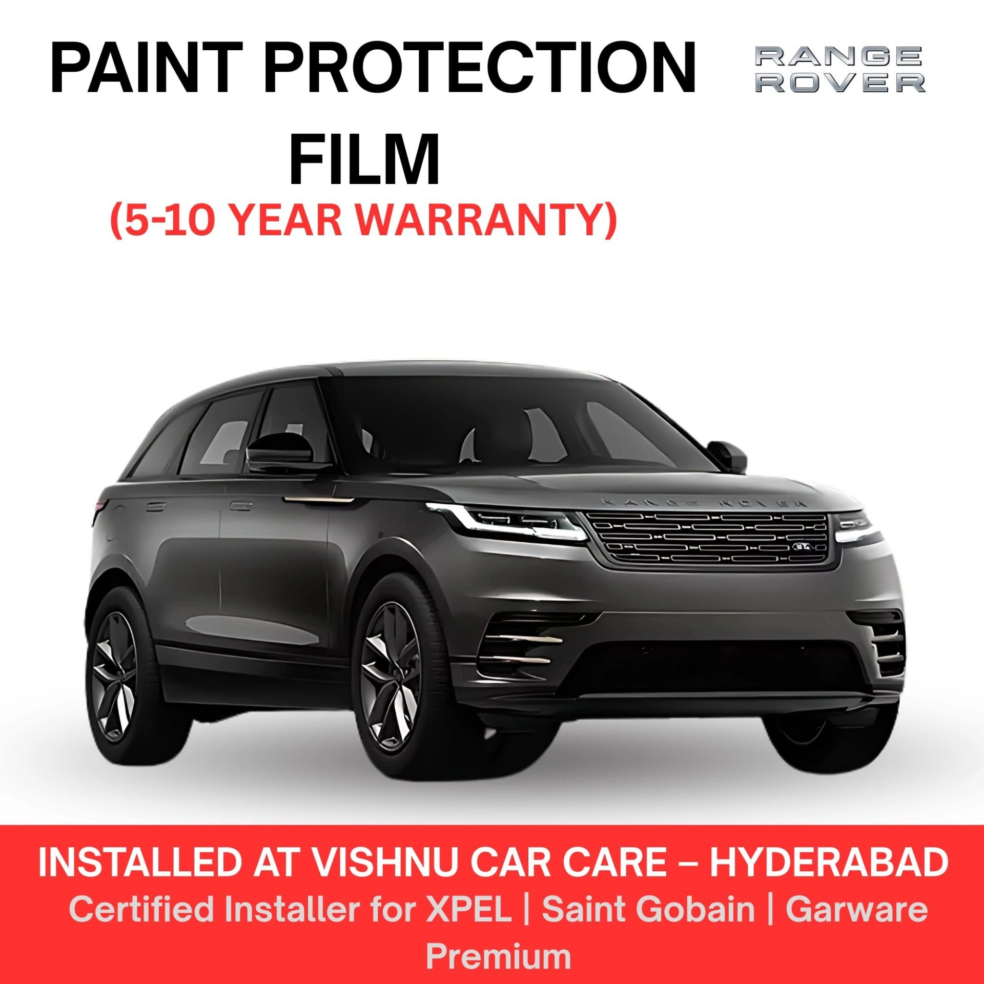 Range Rover Velar PPF Hyderabad | Best Paint Protection Film – Vishnu ...