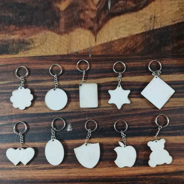 Wooden Keychain ( DoubleSide )