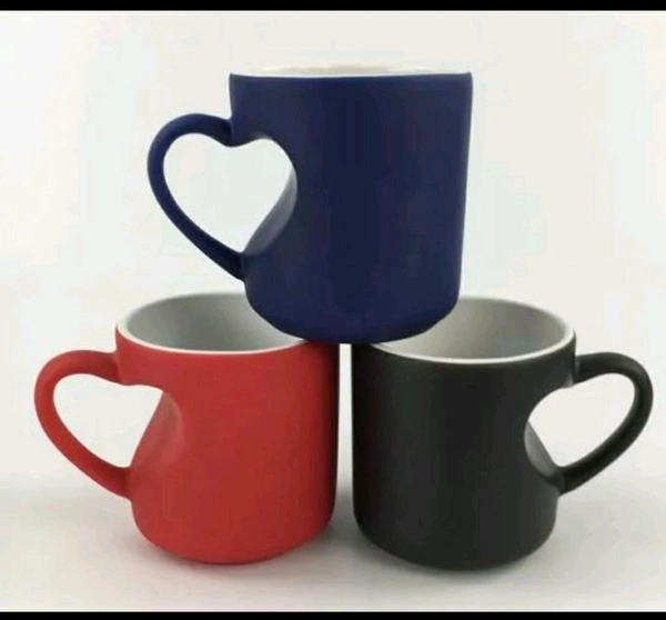 3 Tone Normal Handle mugs. - Black
