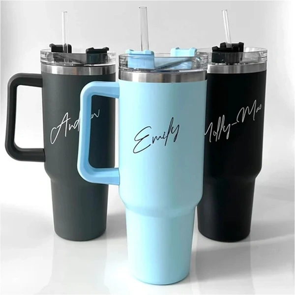 Stainless Steel Mug | Black | 1200 ml | For Engraving / UV - Black