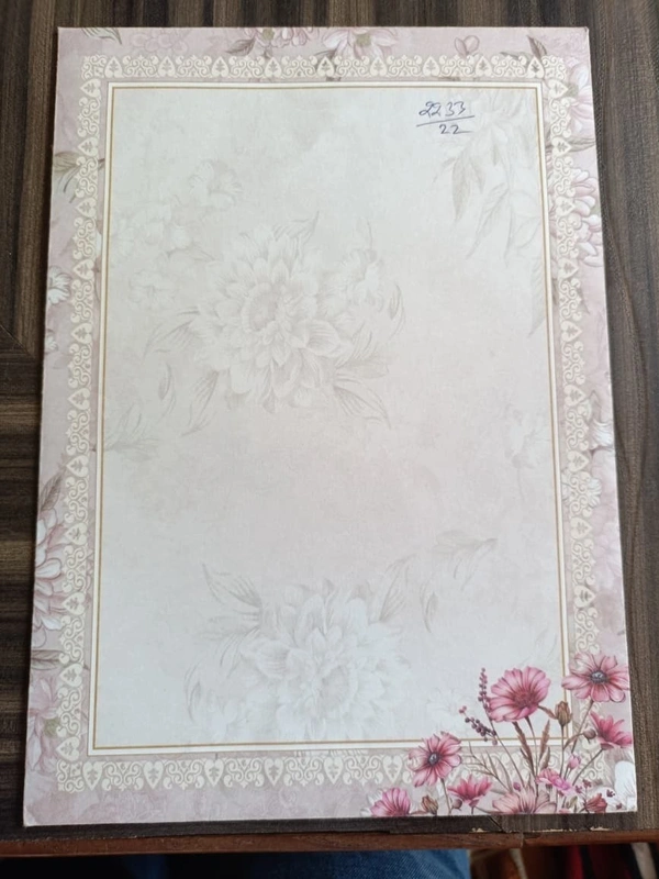 Fancy Wedding Card 2233 - 7.2x10.2, Twilight