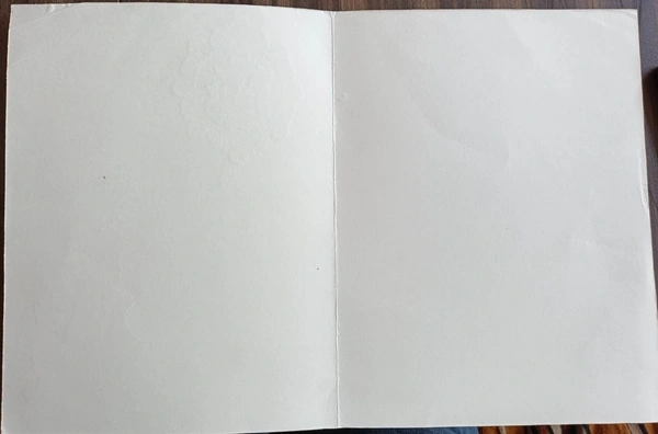 Havy Sheet Larg Size Wedding Card - 8.2 X 10.5, White