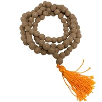 Jap mala made with Cow Dung, 108 beads गोमय जप माला (108 मनका) (गौ-उत्पाद) गाय के गोबर से निर्मित 
