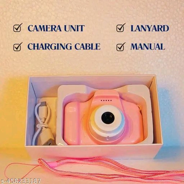 Generic Happy Choices - Kids Digital Camera, Toddler Camera, Kid Camera with 2 Inch Screen Camera for Kids, Toys for above3 to 12 Years Old-with SD Card (Blue) - camera-001, Pink, Free Size