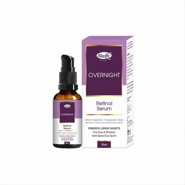Medfe Overnight Retinol Serum for Fine Lines and Wrinkles Dark Spots