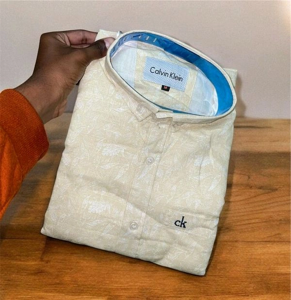 CK Shirt Regular fit printed Formal Shirt - L-40